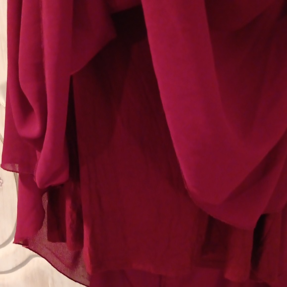 Libian Vibrant Red Blouse - Picture 7 of 7